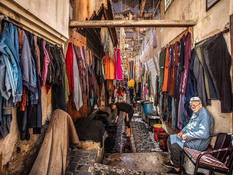 Djellaba alley.