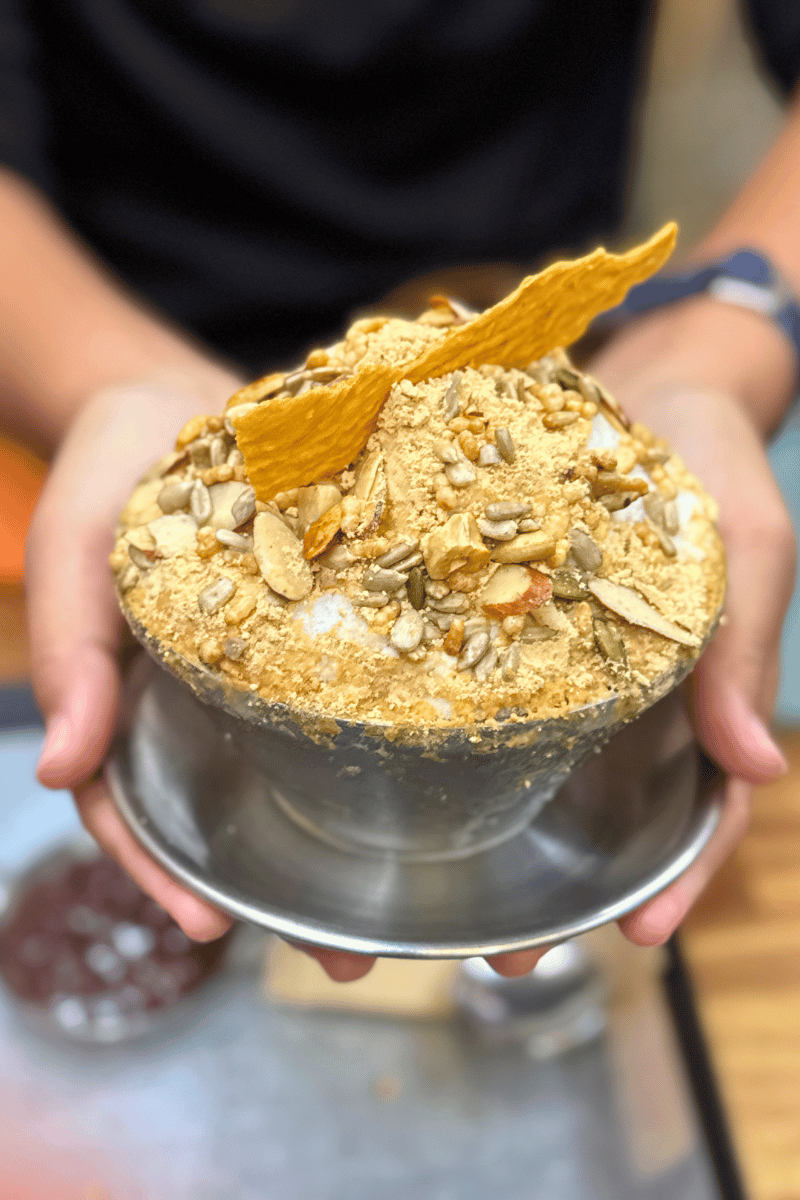 Nutty bingsu.