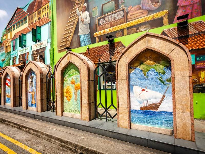 Singapore mural.