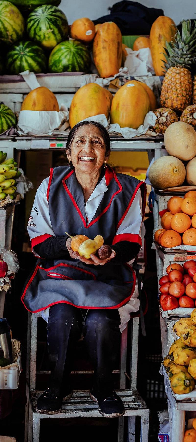 Fruit-stand doña.