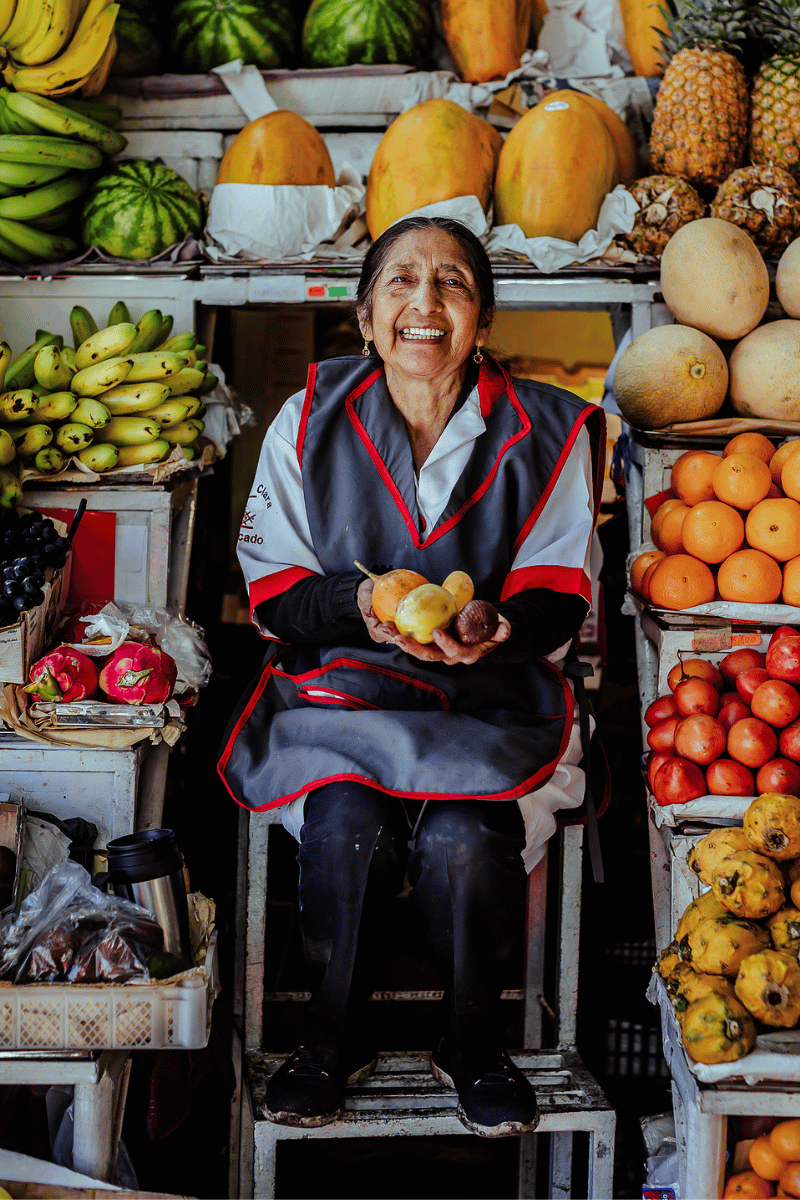 Fruit vendor.