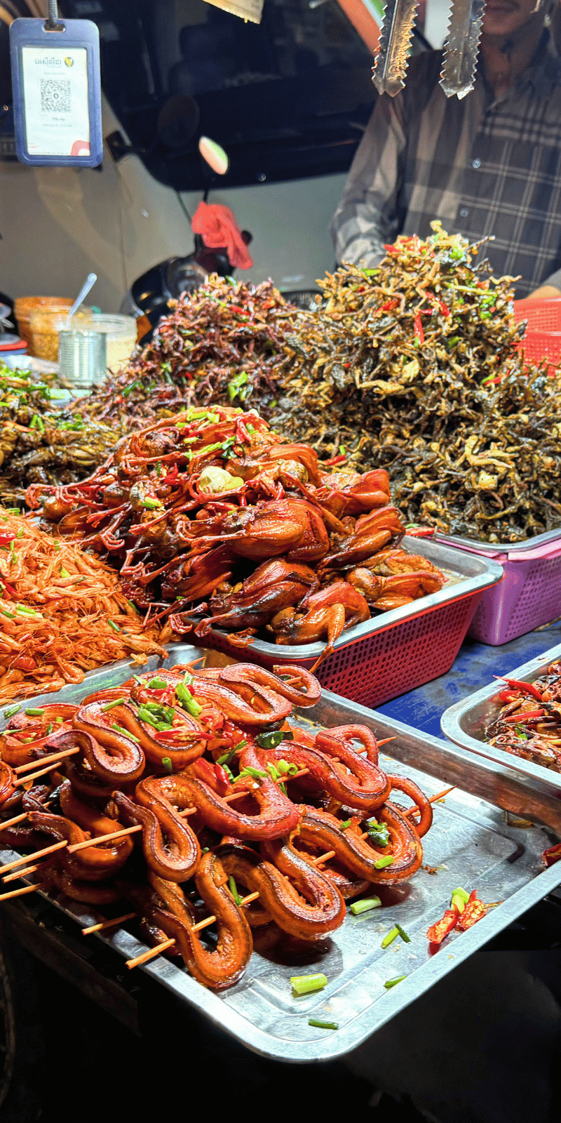 Night market vendor.