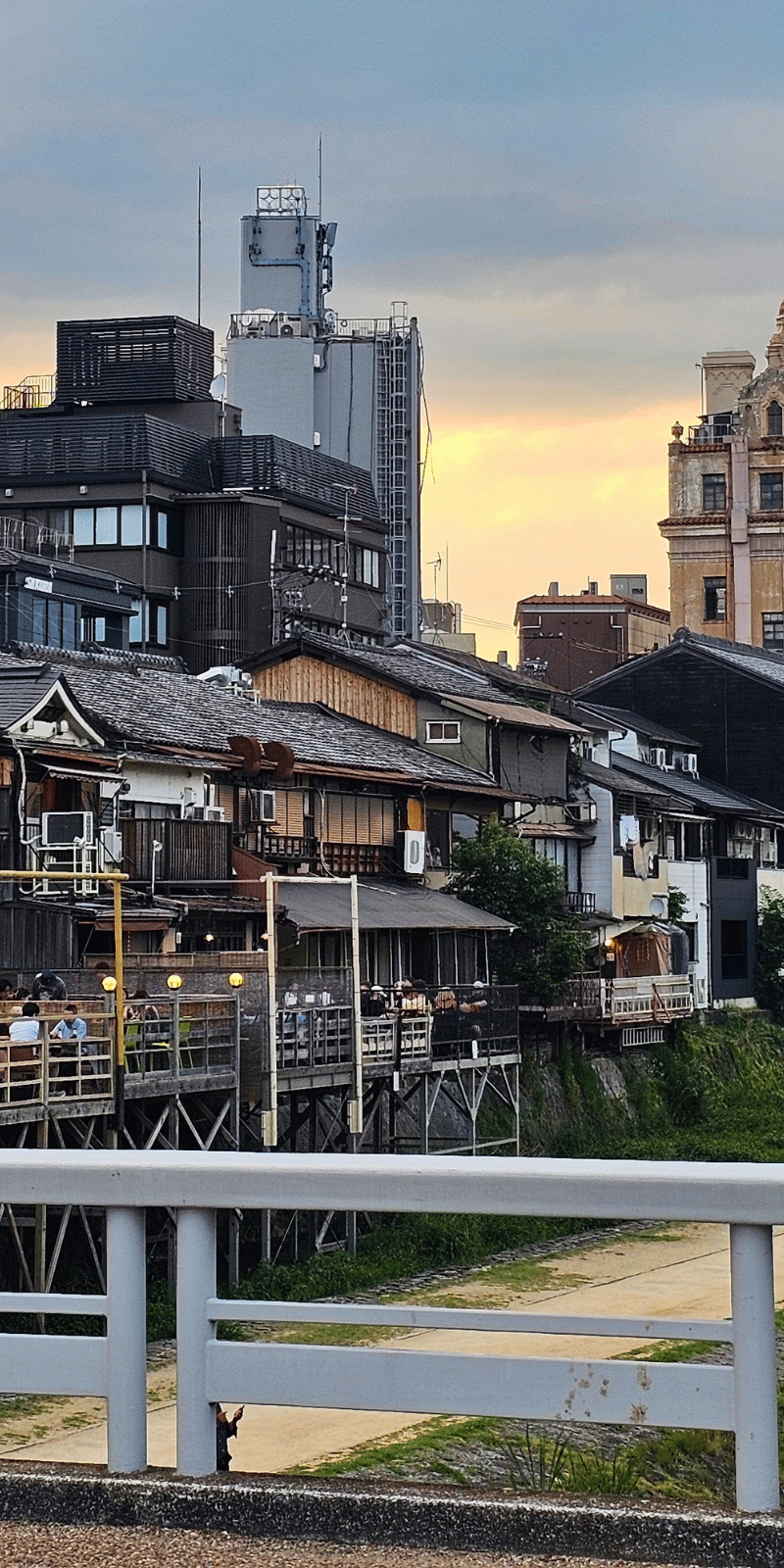 Kamogawa dining decks.