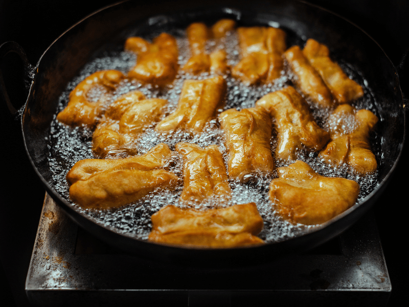 Cassava fritters.