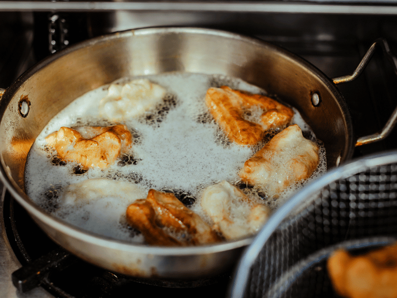 Cassava fritters.