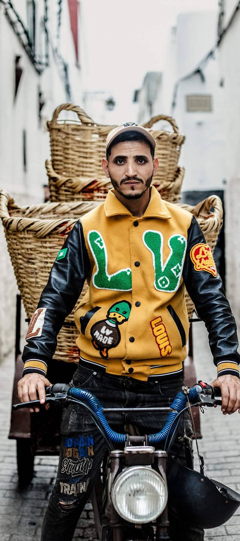 Basket courier.