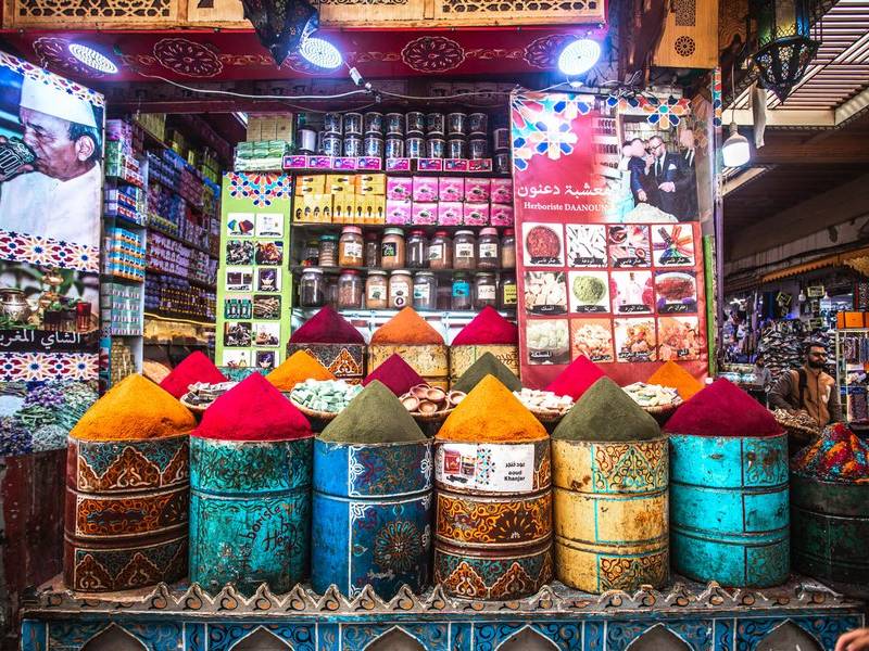 Colourful dye pigments.