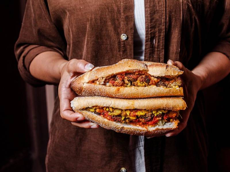 Harissa sandwich.
