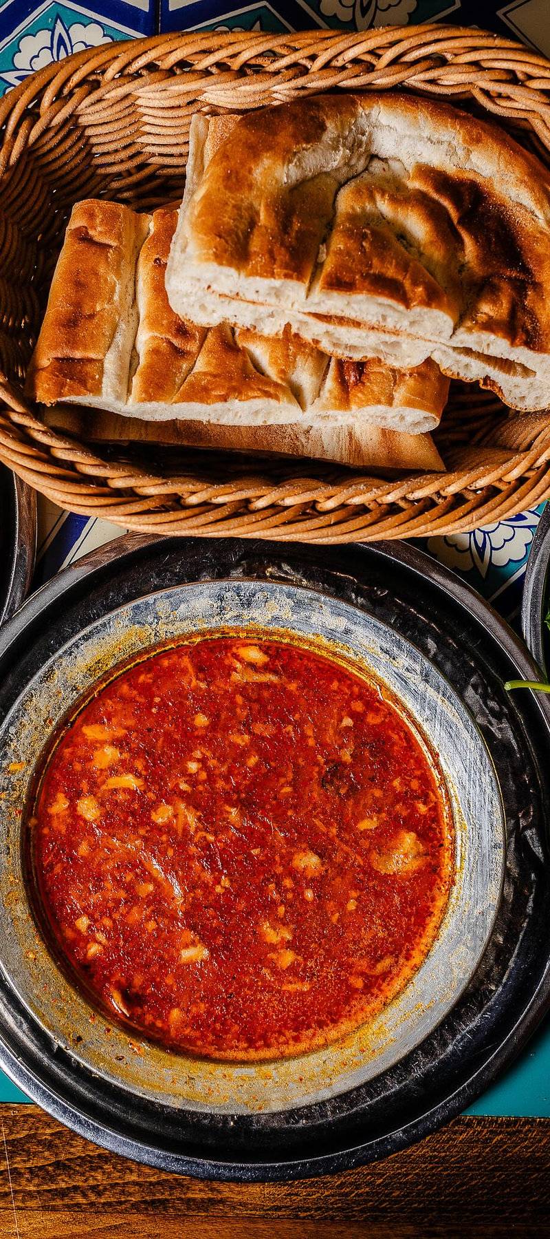 Red pepper ezme.