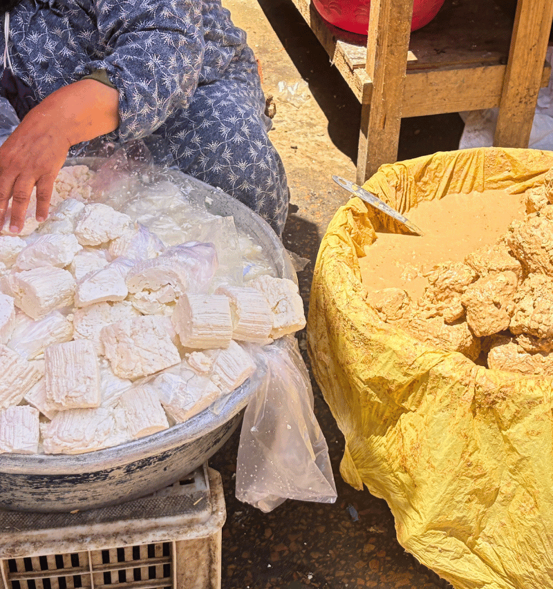 Cheese vendor.