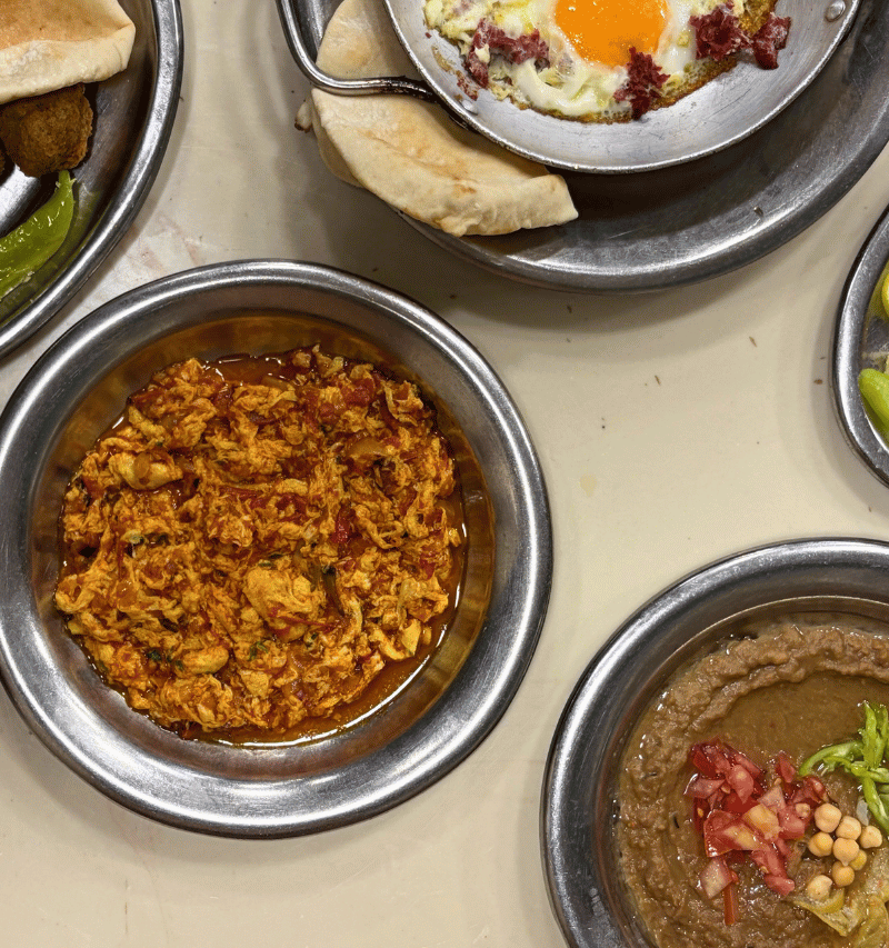 Sharing plates.