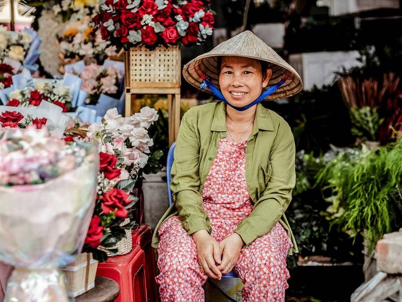 Flower vendor.