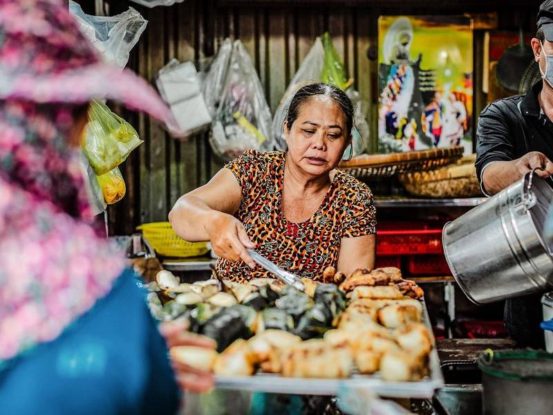 Bánh cuốn stall.