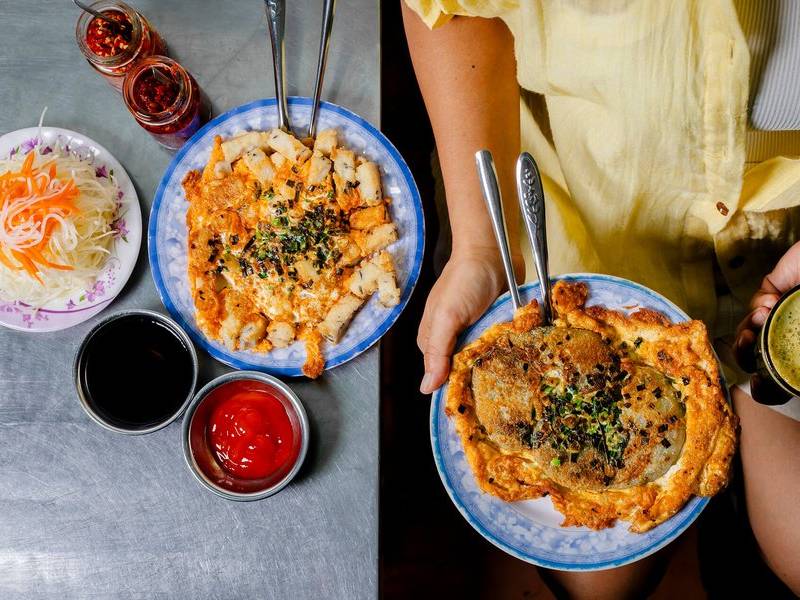 Bột chiên plates.