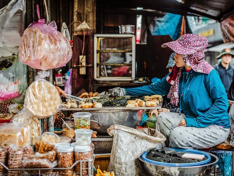 Street snack stall.