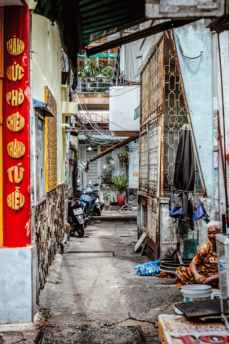 Saigon back alley.