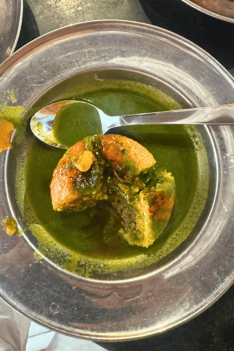 Aloo tikii chaat.