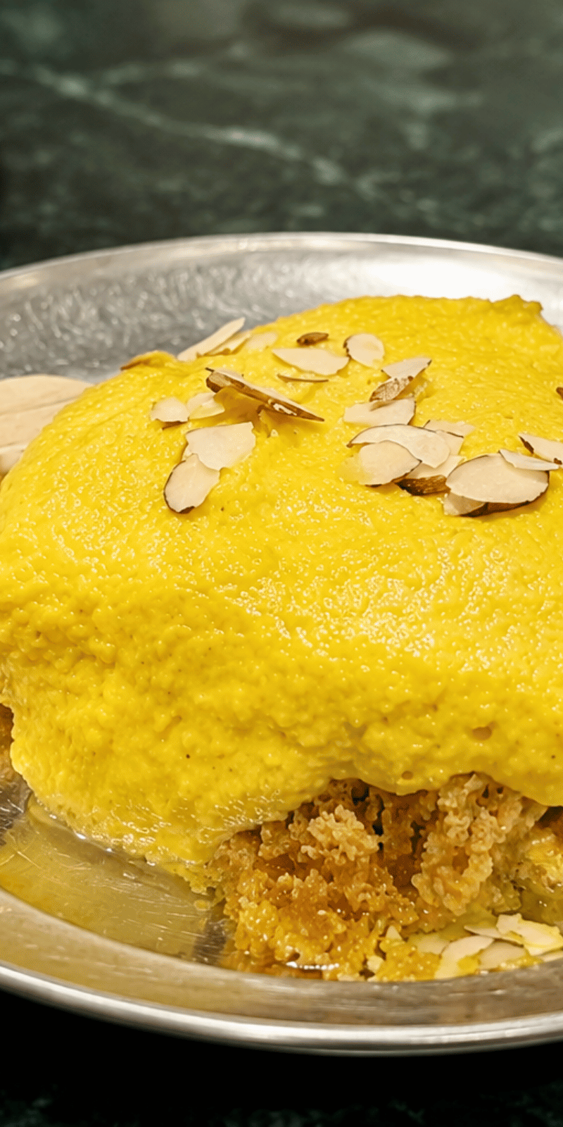 Honeycomb ghevar.
