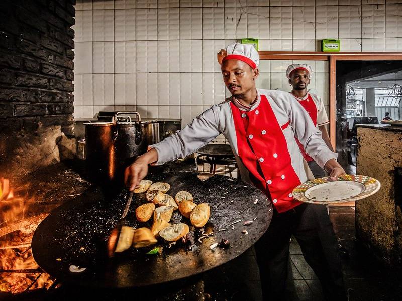 Cooks at work.