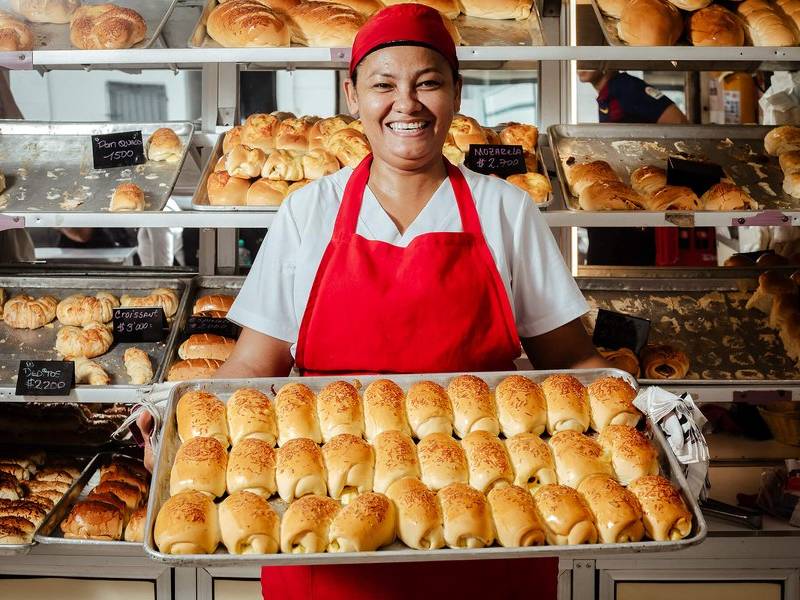 A tray of pastries.