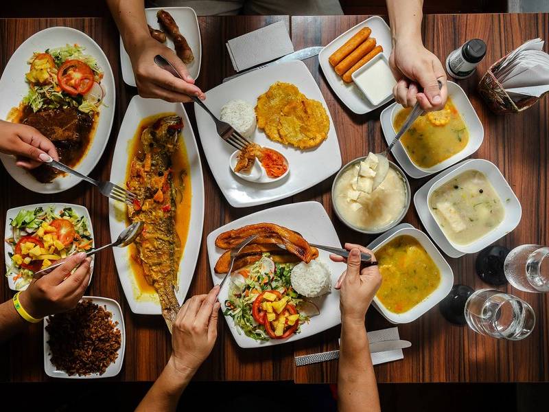 A table spread.