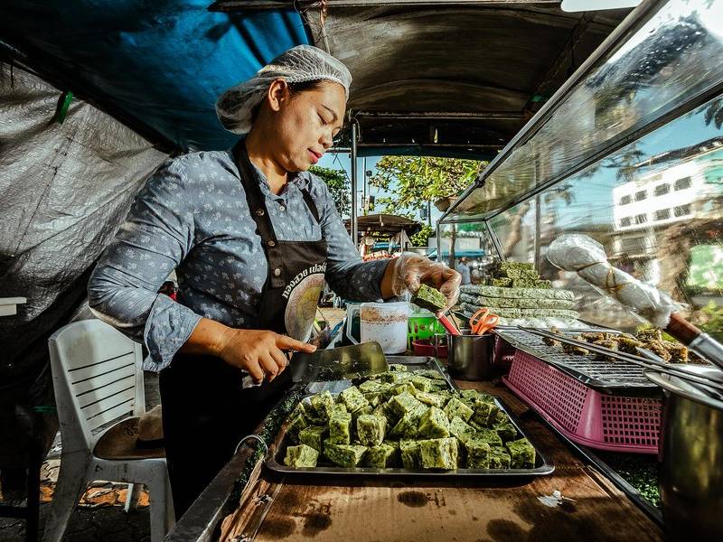 Chinese chive dumplings.