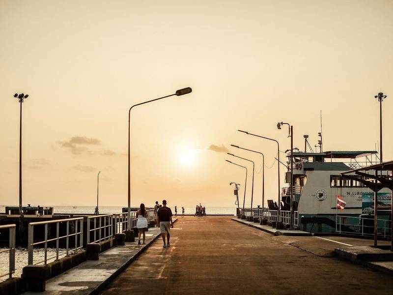 Nathon pier sunset.