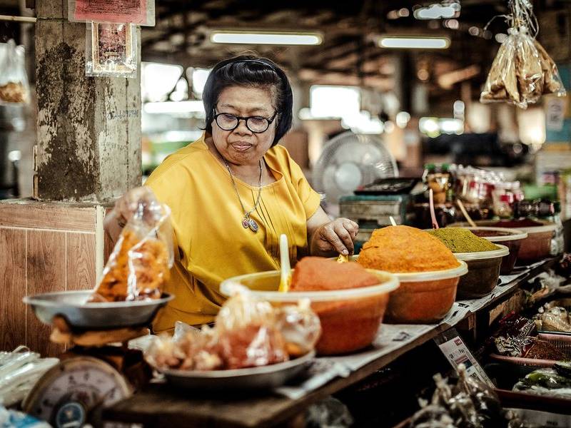 Curry paste stall.
