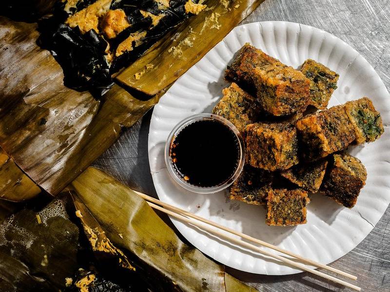 Crisp kanom gui cha.