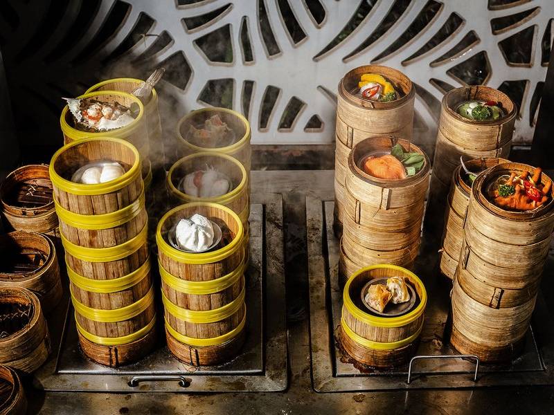 Dim sum steamers.