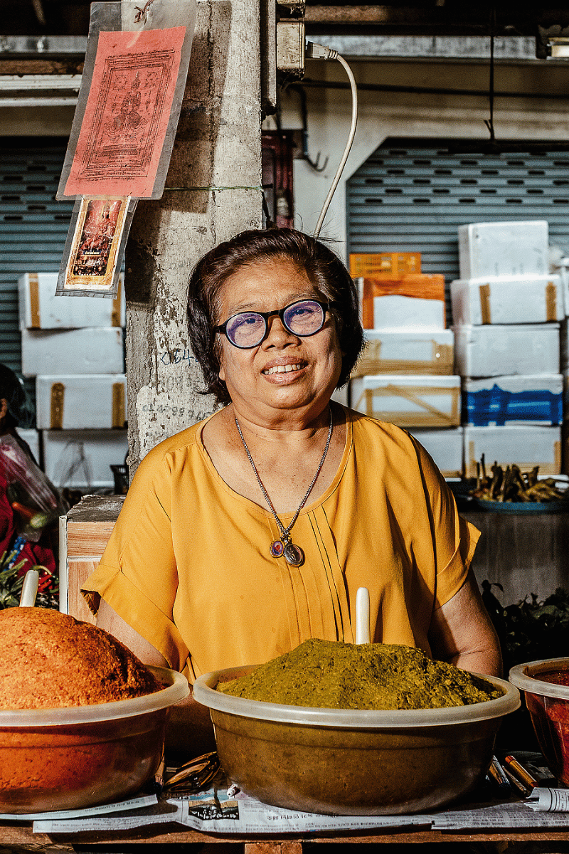 Market curry paste.