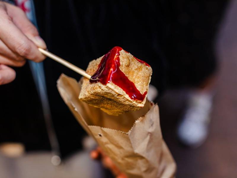 Stinky tofu.