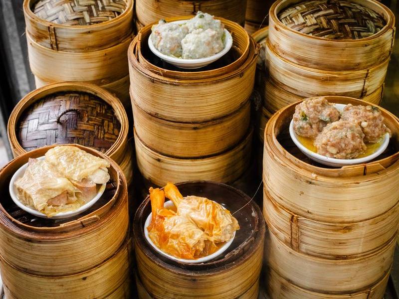 Dim sum steamers.
