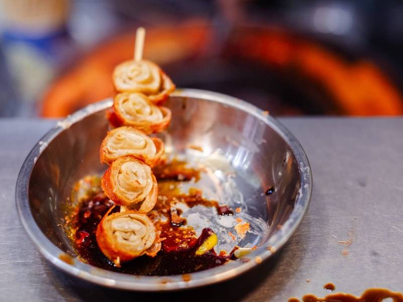 Zaa daai coeng on a stick.