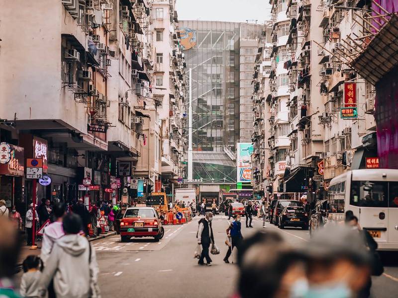 Street scene.
