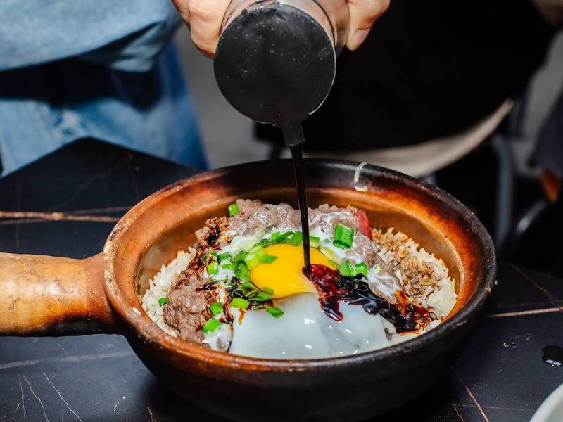Soy over claypot.