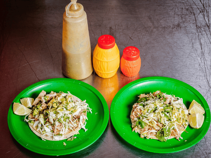 Tacos de pierna.