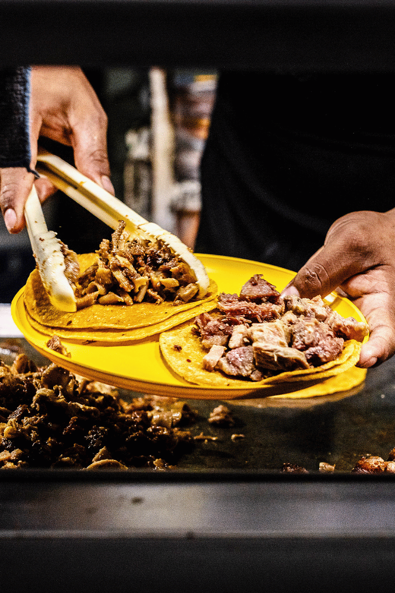Beef suadero tacos.