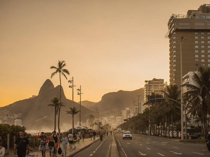 Ipanema in the golden hour.
