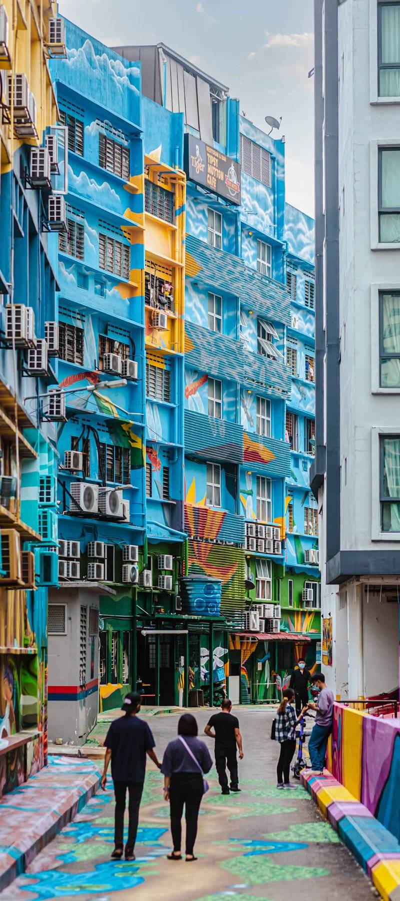 Apartment murals.