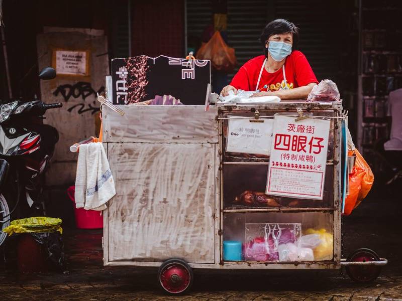 Salted duck cart.