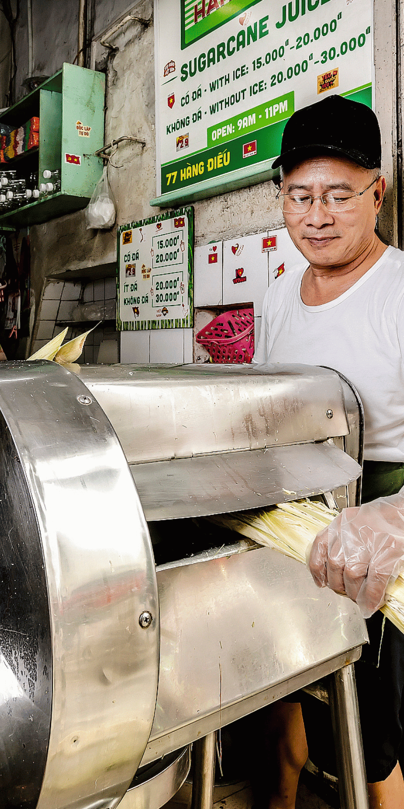 Sugarcane press.