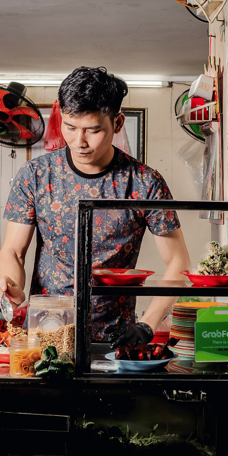 Bún đậu stall.