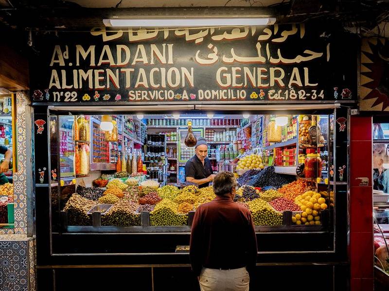 The olive vendor.