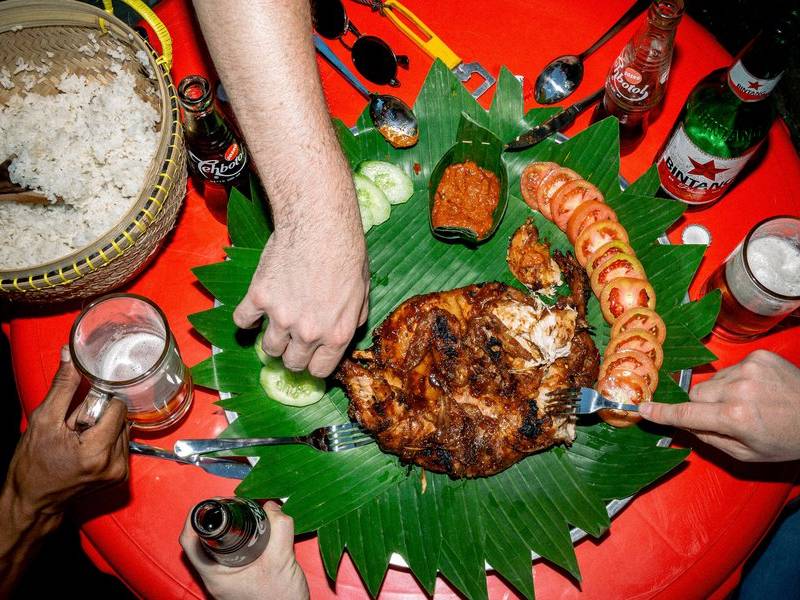 Grilled Balinese chicken.
