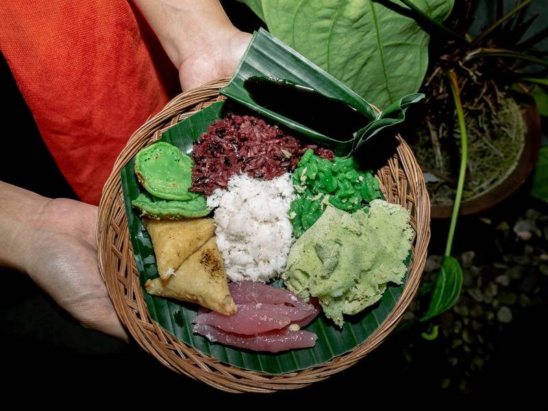 Sticky Balinese sweets.