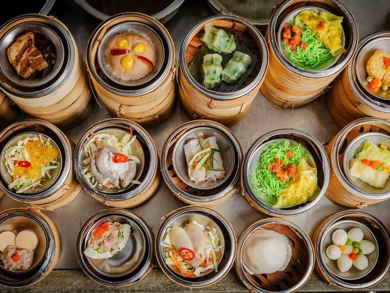 Siu mai overhead.