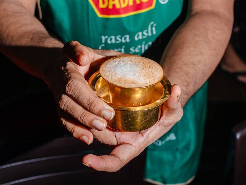 Brass Indian chai.