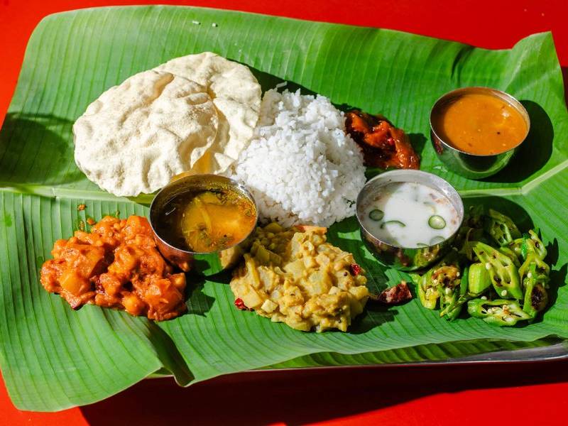 Full banana-leaf.