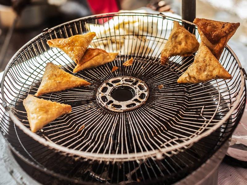 Samosa tray.